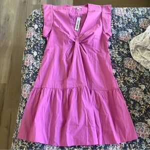Steve Madden Purple/Pink Ruffle Babydoll Mini Dress